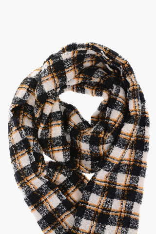 Checked UNICE Scarf with Fringe