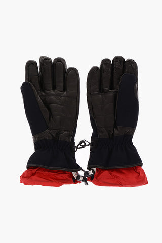 Leather Details ski glovers