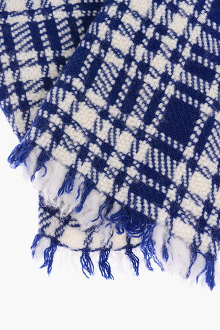 Checked SOGNO Scarf with Fringe