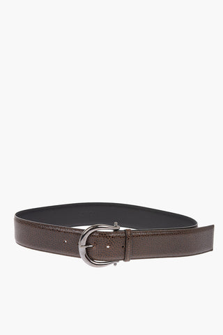 50mm textured leather belt