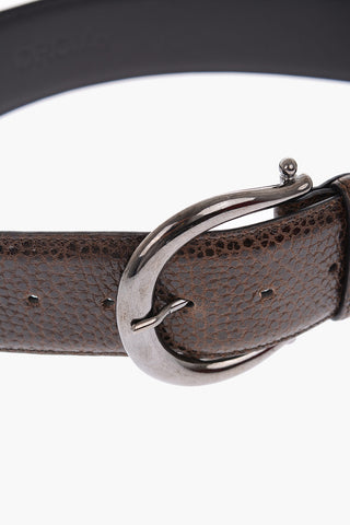 50mm textured leather belt