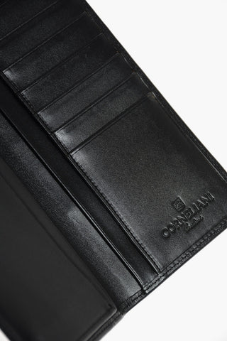 Leather Card Holder with Vertical Compartments
