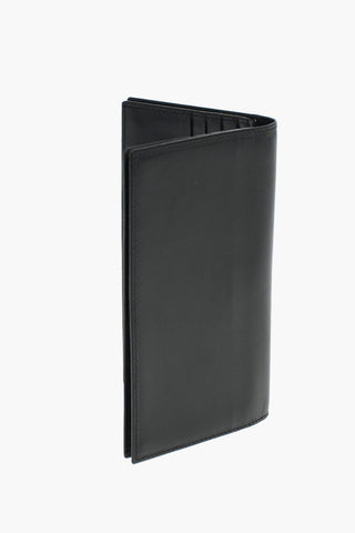 Leather Card Holder with Horizontal Compartments