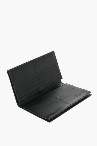 Leather Card Holder with Horizontal Compartments