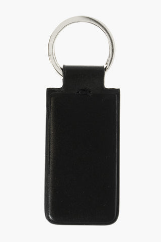 Leather Keyring with Steel Ring 