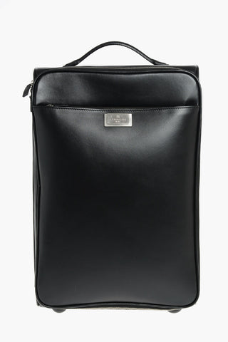 2 Compartments Leather Trolley