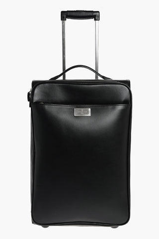 2 Compartments Leather Trolley