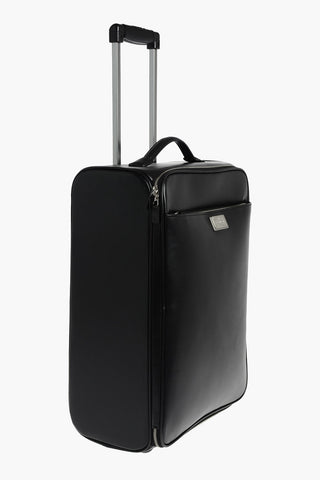 2 Compartments Leather Trolley