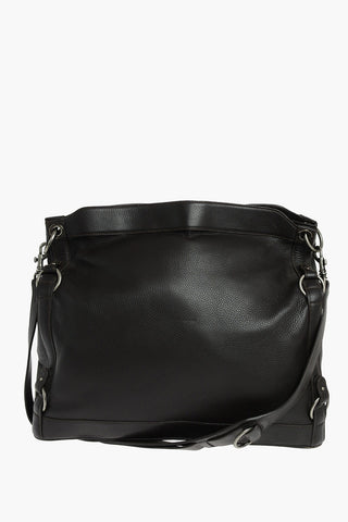 Textured Leather Crossbody Travel Bag