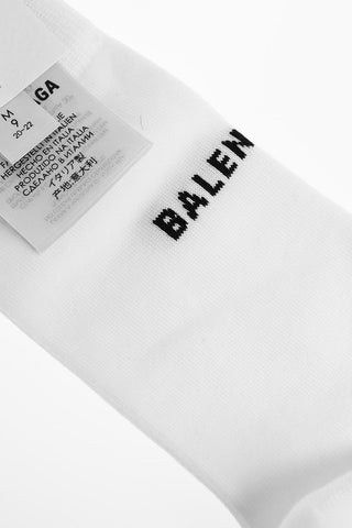 Stretch Cotton Socks with Embroidered Logo