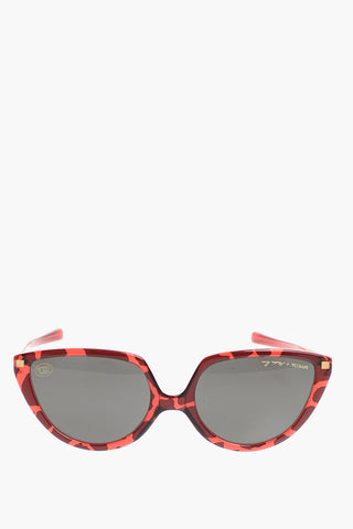 MARTIN ROSE Occhiali da Sole Reversibili SOS con Montatura Cat-eye in Motivo Giraffa