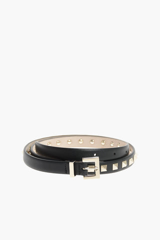 GARAVANI 15mm leather studded belt