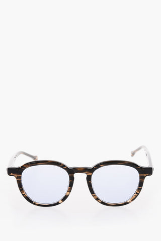 Turtle Printed Rounded Sunglasses