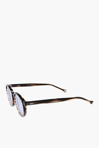 Turtle Printed Rounded Sunglasses