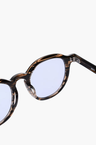Turtle Printed Rounded Sunglasses