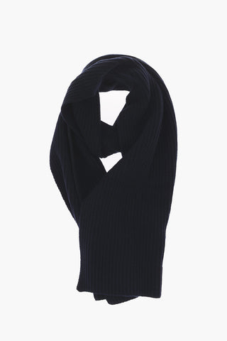 wool ribbed scarf