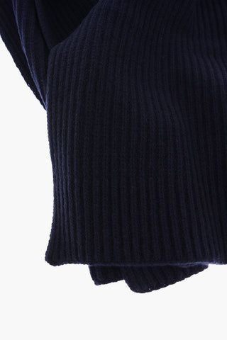 wool ribbed scarf