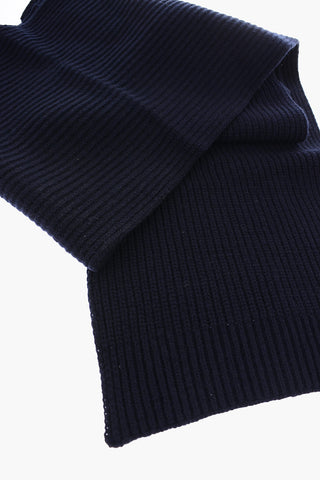 wool ribbed scarf