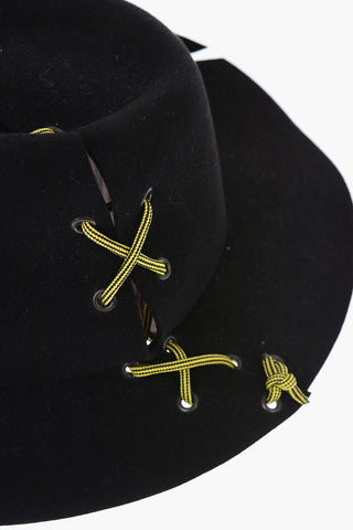 fedora with cut out detail