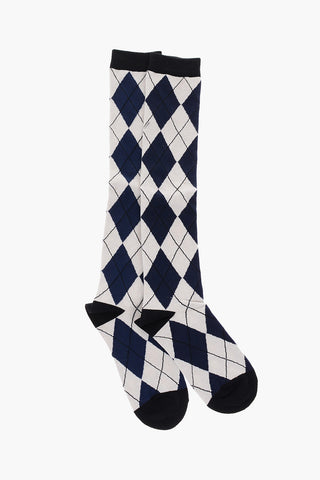 argyle long socks