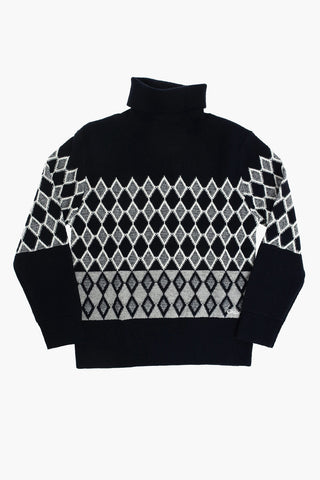Maglia a Collo Alto Ricamata