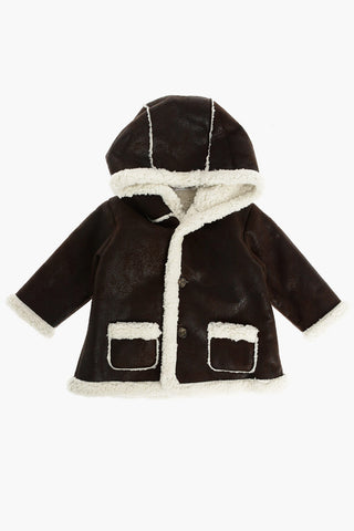 Faux Leather Coat