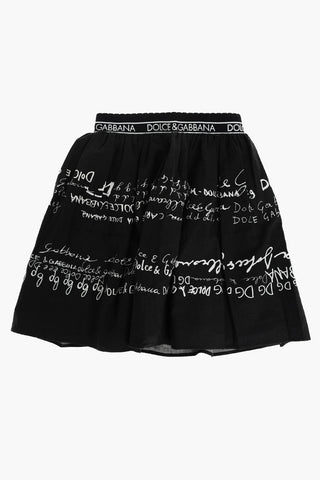 Printed Pleated Skirt