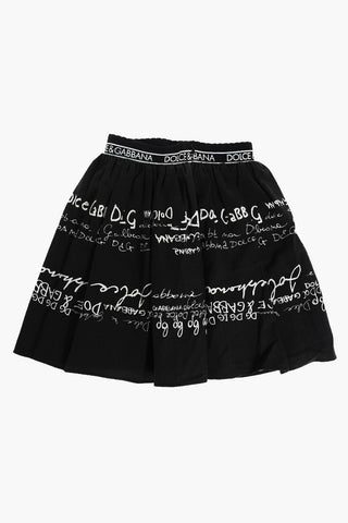 Printed Pleated Skirt
