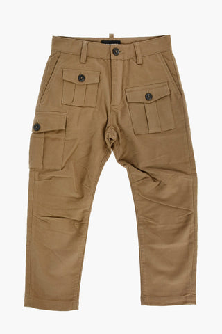 Stretch Cotton Cargo Pants