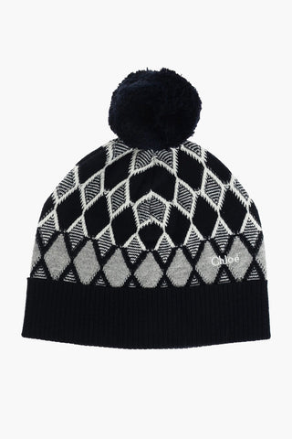 Wool and Cotton Embroidered Hat