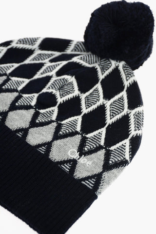 Wool and Cotton Embroidered Hat