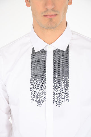 Jewel Application Classic Collar Shirt