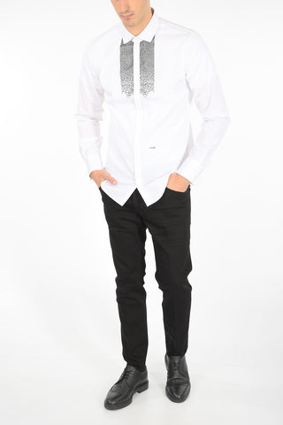 Jewel Application Classic Collar Shirt