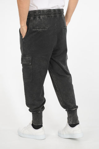 Acid Wash Cargo Sweatpants
