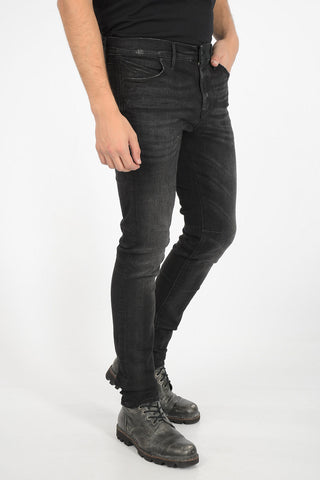 16cm dark wash Mid-rise waist jeans
