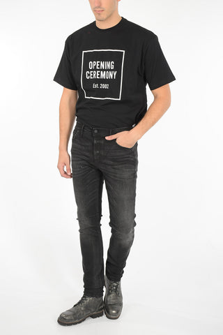 16cm dark wash Mid-rise waist jeans