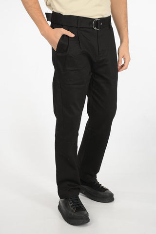 double pleated BERLIN pants with belt
