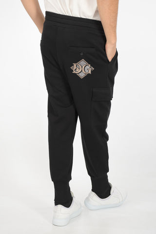 pantalone cargo jogger con coulisse in vita