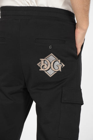 pantalone cargo jogger con coulisse in vita