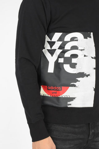 ADIDAS Printed Crew-neck Sweatshirt