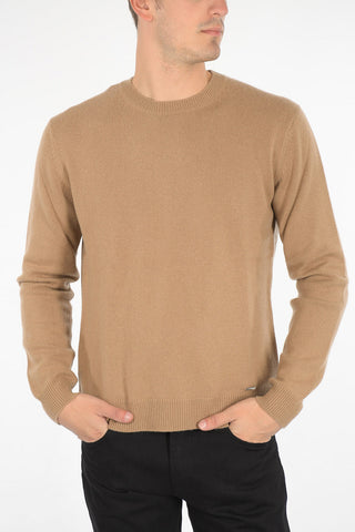 maglia girocollo in cashmere e in lana