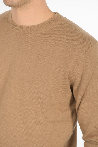 maglia girocollo in cashmere e in lana