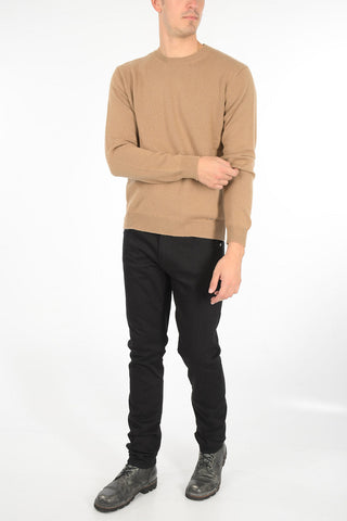 maglia girocollo in cashmere e in lana