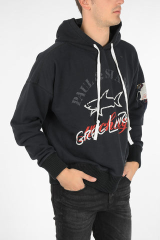 GREG LAUREN Printed sweatshirt with Hood