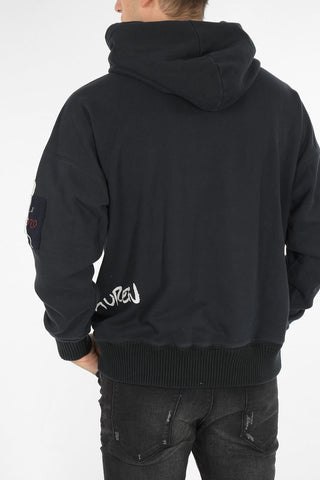 GREG LAUREN Printed sweatshirt with Hood