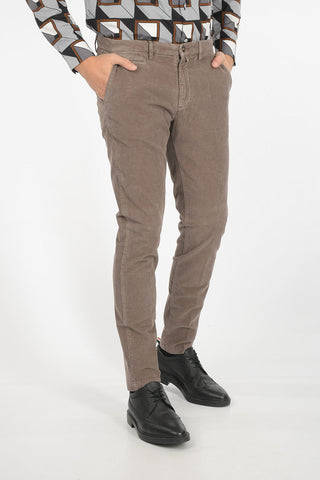 pantalone chinos in velluto a coste slim fit