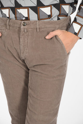 pantalone chinos in velluto a coste slim fit