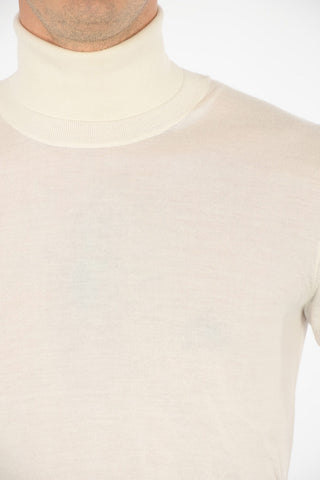 maglia a collo alto in cashmere