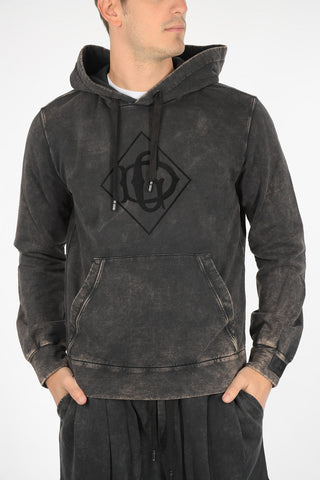acid wash sweatshirt with hood