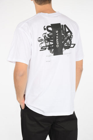 t-shirt stampata con taschino
